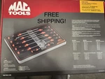 Mac Tools SDRB12FNO Pc Screwdriver Set Orange.. Fixed Price $149.99.