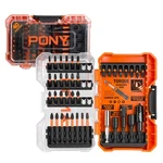 Pony 40PC Impact Screwdriver Bit Set 1/4'' Hex 1" 2-1/4" Long W/case. Fixed Price $22.99.