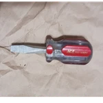 Ace Pro Series Flat/slotted Screwdriver Red Clear Handle Steel Single Piece. Fixed Price $6.95.