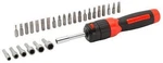 Grip-tite 28PC Quad-drive Ratcheting Screwdriver Set With Bits -new- Freefastshp. Fixed Price $16.93.