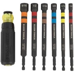 Klein Tools 32950 Hollow Magnetic Color-coded Ratcheting Power Nut Driver, 7 Pc.. Fixed Price $61.99.