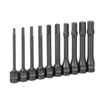 Grey Pneumatic 1360H 1/2" 10 Piece 6" Length Fractional Hex Driver Set. Fixed Price $225.90.