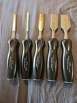 SET/5 Craftsman Usa Wood Chisel 36854 36853 36852 36851 36850. Fixed Price $80.00.