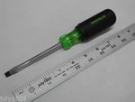 (1) Greenlee 1/4" X Flat Tip Blade Screwdriver 0153-11C Slot Grip. Fixed Price $19.90.