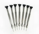 7 Piece Reversible Jeweler Steel Flat Head Screwdriver Set .6MM Eyeglasses. Fixed Price $9.99.