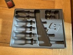 Used Snap-on Organizer Grey Tray PAKTY067 Holds 8 Screwdrivers. Fixed Price $26.87.