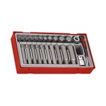 Teng Tools 23 Piece 1/2 Inch Drive Regular/long Hex Bit Set. Fixed Price $71.99.
