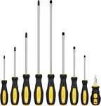 9PCS Magnetic Screwdriver Set, 12IN Including Extra Long Phillips And Slotted. Fixed Price $21.74.