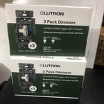 Lutron Toggler Led+ Dimmer Switch White (TGCL-153P-WH-3) 6-PACK Factory Sealed. Fixed Price $100.00.