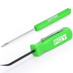 Pqy Pocket Magnetic Pry Bar+slotted Screwdriver, Green. Fixed Price $10.44.