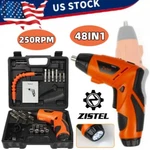48IN1 Cordless Electric Screwdriver Drill Power Tool Kit W/ Rechargeable Battery. Fixed Price $27.99.