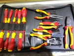 Wiha 32895 Insulated Tool Set 14 Pieces Pliers, Cutters, Stripper, Screwdrivers. Fixed Price $199.00.