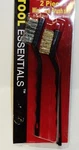 Tool Essentials 2 Piece Mini Wire Brush Set Brass & Stainless Steel Nip. Fixed Price $5.99.