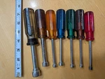 7 Usa Steven Walden Nut Drivers Lot Incomplete Set Spintite Hard Handle. Fixed Price $26.00.