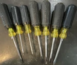 Klein Tools Cushion Grip Screwdriver Set Phillips/slotted 7 Pc. Fixed Price $24.91.