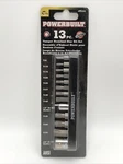 Powerbuilt - 13 Piece Tamper Resistant Star Set, Torx Bits, T8 T55. Fixed Price $12.95.