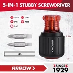 Arrow 5-IN-1 Stubby Multi-bit & Nut S2 Steel Usa. Fixed Price $16.99.