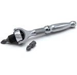 Titan 11318 1/4" Aluminum Swivel Head Micro Ratchet Bit Driver Silver. Fixed Price $20.00.