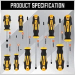 11 Piece Magnetic Screwdriver Set Phillips Slotted Flat Head Repair Tools. Fixed Price $18.70.