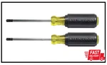 Klein Tools 32378 Combination Tip Driver Set (#1 And #2), 4". Fixed Price $24.90.