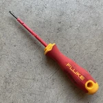 Fluke ISLS3 Insulated Slotted Screwdriver, 3/32X3 IN/2.5MMX75MM/1000. Fixed Price $14.99.