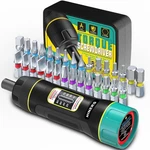Hiners 31 Piece Torque Screwdriver Wrench Set 1/4" 10-80 In-lb With 30PCS. Fixed Price $49.87.