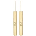 Harfington 2PCS Brass Pin Punch 1/16" Non-marring Drive Inch. Fixed Price $16.99.