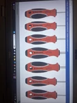 Matco Tools 7 Piece Top Torque Ii Red Tamper Proof Torx Screwdriver Set. Fixed Price $189.80.
