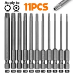 11PCS T6-T40 Magnetic Head Torx Screwdriver Bit Set Security Tamper Proof Star. Fixed Price $8.99.