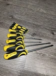 Stanley Screwdriver Set Combination Magnetic Tip Multi Bit Black Hand Tool 8 Pc. Fixed Price $16.00.