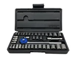 Allied 40 Piece Socket Set 1/4 Drive Sae Metric Ratchet Chrome 86078W Tool Case. Fixed Price $32.19.