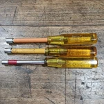 Three Snap-on ND110 Sae 6 Point Nut Yellow Screwdriver ND109 ND108. Fixed Price $32.55.