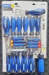 Kobalt Screwdriver Set 20-PIECE Heat Treated Chrome With Cushion Grip New. Fixed Price $31.00.