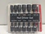 14PCS Power Nut Driver Drill Bit Set Metric And Sae Sockets Magnetic New Sealed. Fixed Price $12.05.