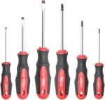 6PCS Magnetic Tip Screwdriver Set, 3 Phillips And Flat, Red, Gloss,. Fixed Price $21.99.