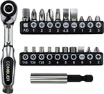 Conquer 22PC 1/4 Ultra Low Profile Mini Ratchet Close Quarter Screwdriver. Fixed Price $46.54.