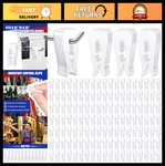 400 Pack Inventory Control Clips For Peg Hooks - Fits 0.15" 0.25" Diameter. Fixed Price $33.99.