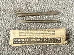 Vintage Pair Of Stanley Screwdriver Bits Flat Head Tools Diy Workshop. Fixed Price $33.55.