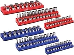 Socket Organizer Set 143 Pieces 1/4 3/8 1/2 Drive Blue Red Ares 60058-6. Fixed Price $179.99.