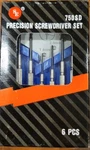 New 6-PIECE Precision/hobby Screwdriver Set With Storage Case 750SD-BOX. Fixed Price $8.49.