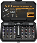 34 In 1 Magnetic Screwdriver Set, Diy Ratchet Multi Bit. Fixed Price $39.15.