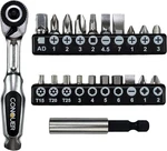 22PC 1/4 Ultra Low Profile Mini Ratchet Close Quarter Screwdriver Set. Fixed Price $31.31.