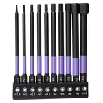 Auniwaig 1/4" Hex Head Allen Wrench Drill Bit Set One Size, Purple+black. Fixed Price $14.19.