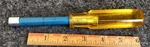 Snap-on Tools 3/8" Nut Driver ND112 Usa Yellow Hard Handle Blue Shaft Heavy Use. Fixed Price $18.00.