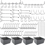 Frimoony Pegboard Hooks Assortment With Bins, Locks, For Organizing. Fixed Price $24.09.