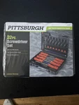 Pittsburgh 32-PIECE Screwdriver Set With Storage Case Brand New. Fixed Price $20.00.