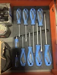 Matco Tools: Blue 10PC Torque Screwdriver Set. Fixed Price $249.99.