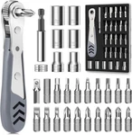 30IN1 Right Angle Screwdriver, 36-TOOTH Mini Ratchet Wrench, Grey. Fixed Price $17.57.