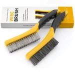 Wire Brush Set-heavy Duty Stainless & Carbon Steel Bristles With Plastic Handle. Fixed Price $16.65.