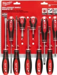 Milwaukee 48-22-2710 Pc Phillips/slotted/square Screwdriver And Bit Set In. Fixed Price $39.99.